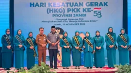 Ibu Nur Chasanah Nazar Dikukuhkan sebagai Bunda Literasi Kabupaten Tebo: