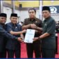 Wakil Wali Kota Sungai Penuh, Azhar Hamzah, menyampaikan pengantar Rancangan Peraturan Daerah (RAPERDA) tentang Anggaran Pendapatan dan Belanja Daerah (APBD) Tahun Anggaran 2026 kepada unsur pimpinan DPRD Sungai Penuh