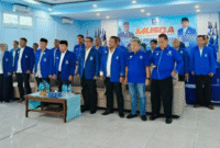 Tampak Prosesi pelantikan 11 Ketua DPD PAN dalam Provinsi Jambi.