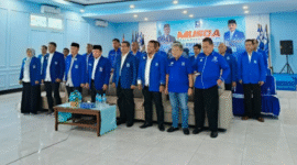 Tampak Prosesi pelantikan 11 Ketua DPD PAN dalam Provinsi Jambi.