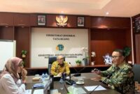 Walikota Sungai Penuh, Alfin saat diskusi bersama pihak Kementerian ATR/BPN