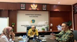 Walikota Sungai Penuh, Alfin saat diskusi bersama pihak Kementerian ATR/BPN