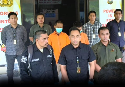 Polres Muaro Jambi gelar Pers Release penangkapan  pelaku curanmor dan penganiayaan.