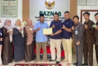 Keakraban BPJS dan BAZNAS Tanjabtim, pada acara Sosialisasi Jaminan ketenagakerjaan bagi tenaga kerja di lingkungan BAZNAS Tanjabtim.