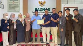 Keakraban BPJS dan BAZNAS Tanjabtim, pada acara Sosialisasi Jaminan ketenagakerjaan bagi tenaga kerja di lingkungan BAZNAS Tanjabtim.