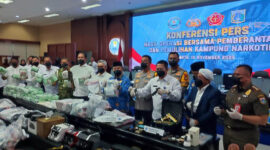 BNN RI Rilis Barang Bukti Penyalahgunaan Narkotika di 34 Provinsi di Indonesia