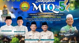 Pemkab Muaro Jambi bakal Gelar MTQ ke 54 tingkat Provinsi Jambi yang akan menghadirkan Ustad Das'ad Latif.