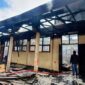 Kondisi gedung SMK 5 Kerinci habis terbakar.