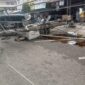 Tampak Tiang PLN di Pasar Bungo Roboh, Akibat penebangan pohon 