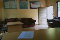 Suasana kantor kades Muara Emat yang mulai membuka pelayanan administrasi kepada masyarakat.