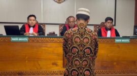 Suasana sidang Agus di Kerinci