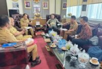 Walikota Sungai Penuh, Alfin didampingi Sekda Sungai Penuh dan Kabid Keuangan BKD Sungai Penuh, koordinasi dengan Kementerian keuangan