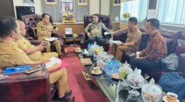 Walikota Sungai Penuh, Alfin didampingi Sekda Sungai Penuh dan Kabid Keuangan BKD Sungai Penuh, koordinasi dengan Kementerian keuangan