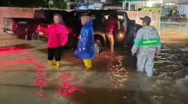 Hingga malam dinas PUPR Kerinci bersama instansi terkait terus berupaya mengantisipasi banjir meluas