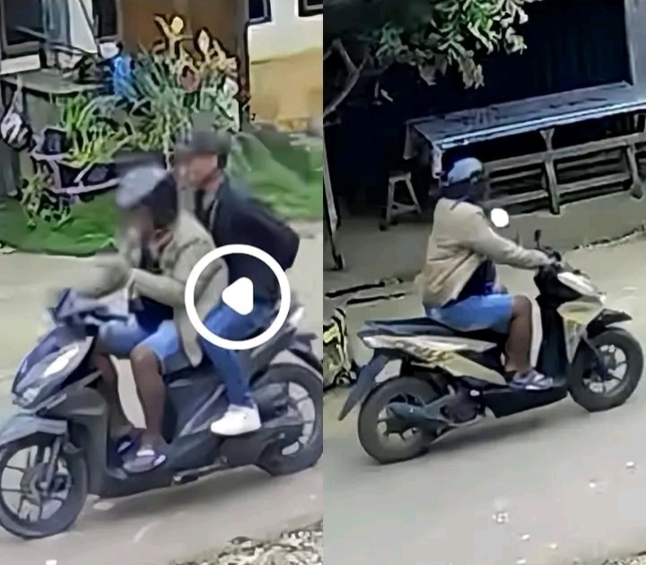 Tampak potongan rekaman CCTV yang di upload akun FB Murni Agung.