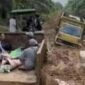 Terlihat salah satu kondisi jalan di daerah Kabupaten Tanjkabtim