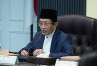 Foto : Menteri Agama RI, Nazaruddin Umar. Kementerian Agama (Kemenag) mengumumkan sebanyak 101.786 guru madrasah dan guru pendidikan agama di sekolah dinyatakan lulus Pendidikan Profesi Guru (PPG) Dalam Jabatan Angkatan 3.