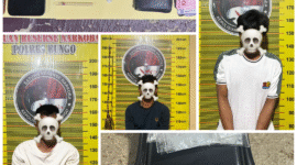 Foto: Diduga tiga pelaku pengedar NArkotika Jenis Sabut diamankan Polres Bungo