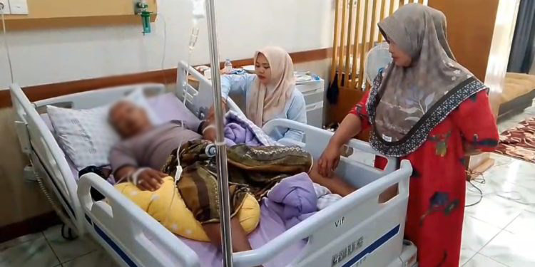 Tampak Oknum ASN tengah menjalani perawatan