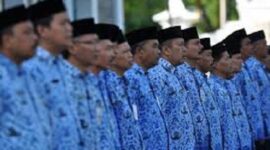 Foto : PNS saat menggelar Apel Kerja