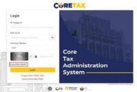 Tampilan Laman Coretax Tempat Pelapuran SPT Tahun pajak 2025