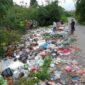 Terlihat dibeberapa wilayah Kerinci masih ditumpuki sampah