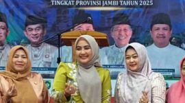 Ketua TP PKK Muaro Jambi, Ririn Novianty mengapresiasi kinerja dari panitia hingga kafilah yang mendukung kesuksesan MTQ ke 54 Provinsi Jambi.