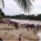 Prosesi pencarian Azhar (10) tenggelam saat berenang di Sungai Batang Tebo,