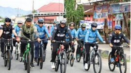 Walikota Sungai Penuh saat mengikuti Juara Bike Adventure Walikota Sungai Penuh Open.