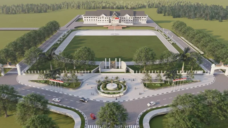 Desain Lapangan Garuda di Kantor Gubernur Jambi