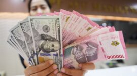 Ilustrasi Nilai Tukar Rupiah mngalami kenaikan hingga 0,10 persen
