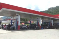 Suasana Antrian masih terasa di salah satu SPBU di Sungai Penuh, Meski Pasokan BBM sudah stabil