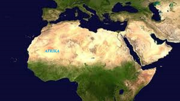 Ilustrasi benua afrika terbelah
