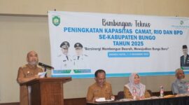 Bupati Bungo H. Dedy Putra secara resmi membuka Bimbingan Teknis (Bimtek) Peningkatan Kapasitas Camat, Rio (Kepala Desa), dan Badan Permusyawaratan Desa (BPD) se-Kabupaten Bungo.