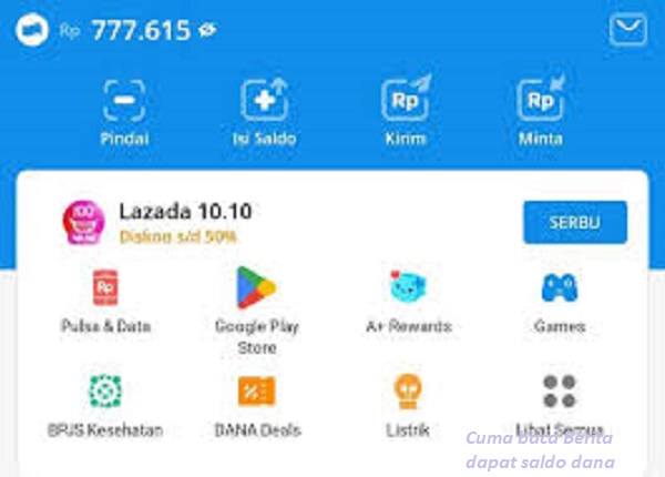 Baca berita dari HP, dapat saldo Dana hingga ratusan ribu