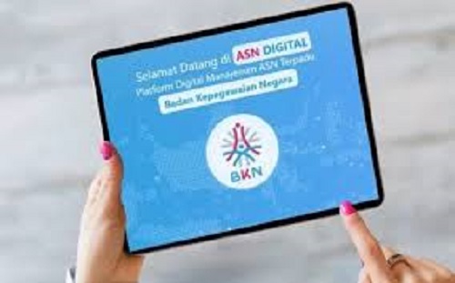 Tampilan Flatform ASN digital