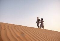 Salah satu hasil pormpt foto di gurun pasir
