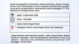 Pengumuman Pemadaman Listrik oleh PLN