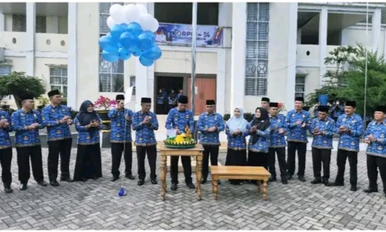 Wakil Walikota Sungai Penuh saat pimpin Upacara dalam rangka HUT PGRI