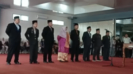 Prosesi pelantikan pejabat eselon II Pemkab Kerinci