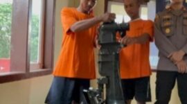 Dua Pelaku Pencurian Mesin Speedboat di Jambi diamankan polisi