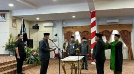 Prosesi pelantikan Sekda Merangin oleh Bupati Merangin.