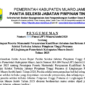 Pengumuman seleksi Administrasi JPT Muaro Jambi.