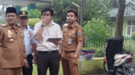 Walikota saat meninjau lokasi Parkir Berbasis AI di Kota Jambi.