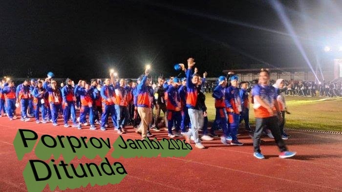 Porprov Jambi 2026, yang direncanakan pelaksanaannya di Tanjabbar ditunda.