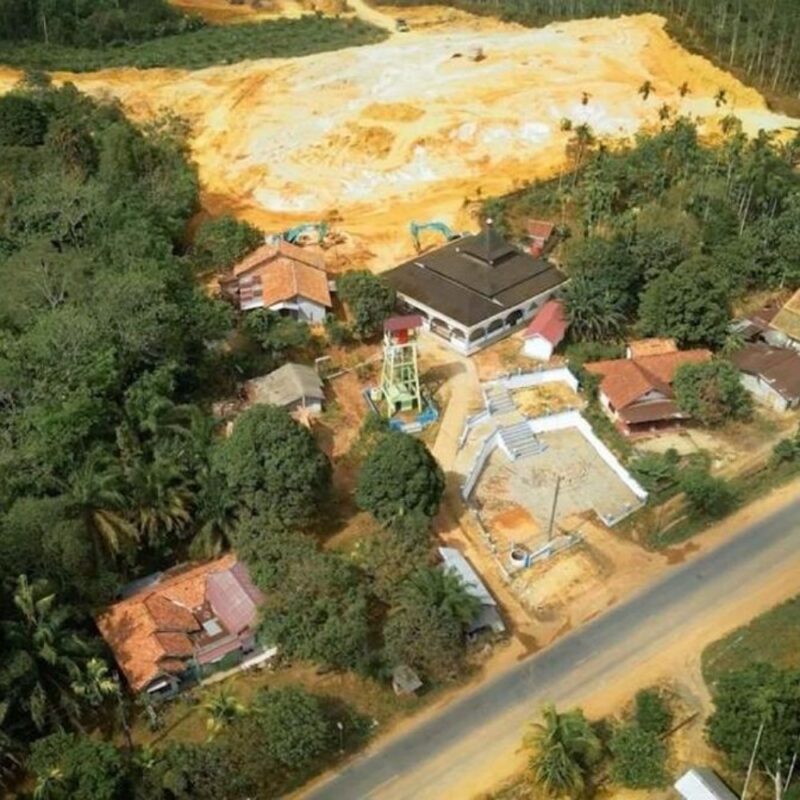 Tampak salah satu desa di Muaro Jambi yang jadi sasaran program MBG