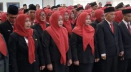 Suasana pelantikan Kepala Sekolah di Kota Jambi