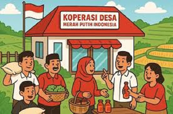 Ilustrasi Koperasi Desa Merah Putih