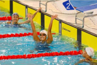 Masniari Wolf selebrasi untuk raihan emas yang ketiga di Sea game 2025