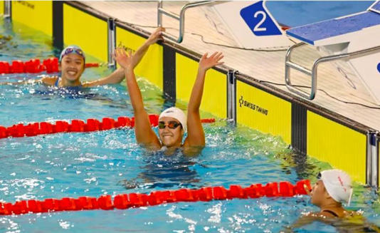 Masniari Wolf selebrasi untuk raihan emas yang ketiga di Sea game 2025
